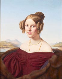 Portrait of Maria Feldtmann-Simons, 1836 by Louis Ammy Blanc | Painting Reproduction