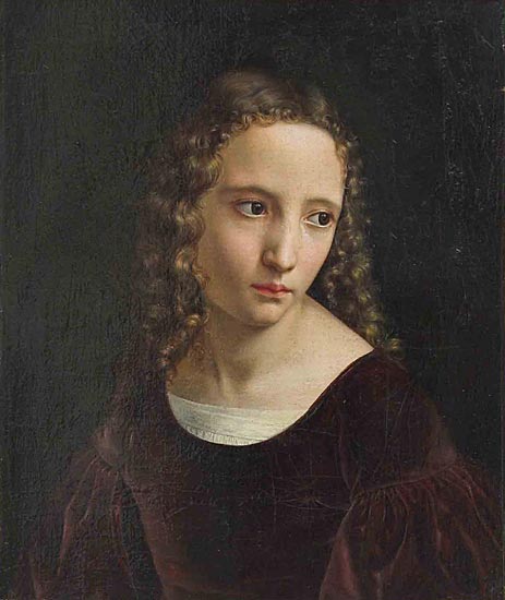 Bildnis eines jungen Medchens, n.d. | Louis Ammy Blanc | Painting Reproduction