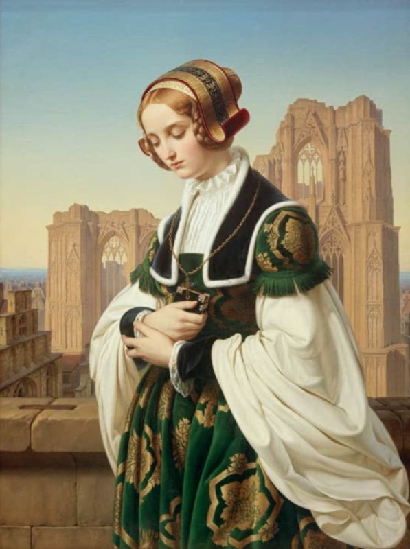 Die Kirchgängerin, 1837 | Louis Ammy Blanc