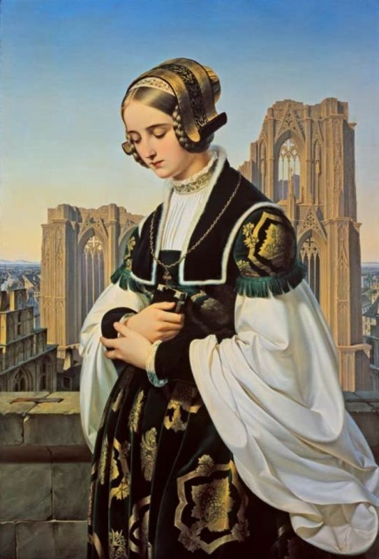 Die Kirchgängerin, 1834 | Louis Ammy Blanc