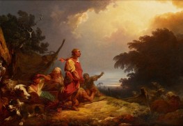 Der Engel erscheint den Hirten | Philip James de Loutherbourg | Gemälde Reproduktion