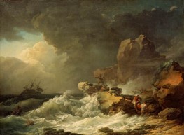Storm on a Rocky Coast | Philip James de Loutherbourg | Painting Reproduction