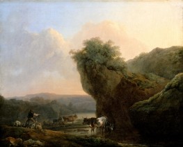 Landscape with Cattle | Philip James de Loutherbourg | Painting Reproduction