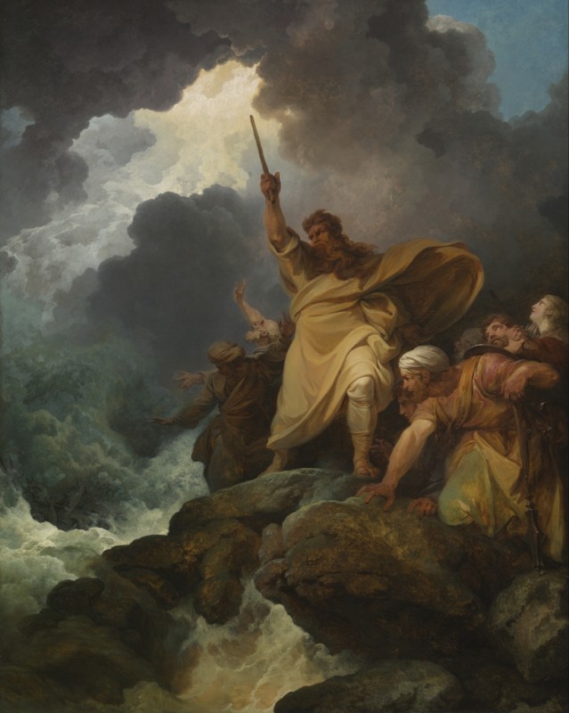 Die Vernichtung der Armee des Pharao, 1792 | Philip James de Loutherbourg