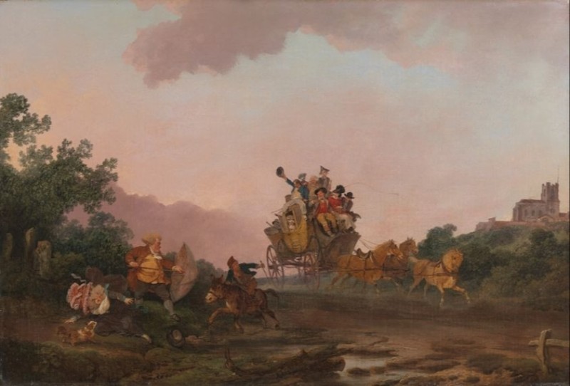 Revellers on a Coach, c.1785/90 | Philip James de Loutherbourg