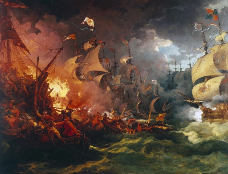 Philip James de Loutherbourg | Niederlage der Spanischen Armada, 8. August 1588, 1796 Niederlage der Spanischen Armada, 8. August 1588, 1796 | Philip James de Loutherbourg
