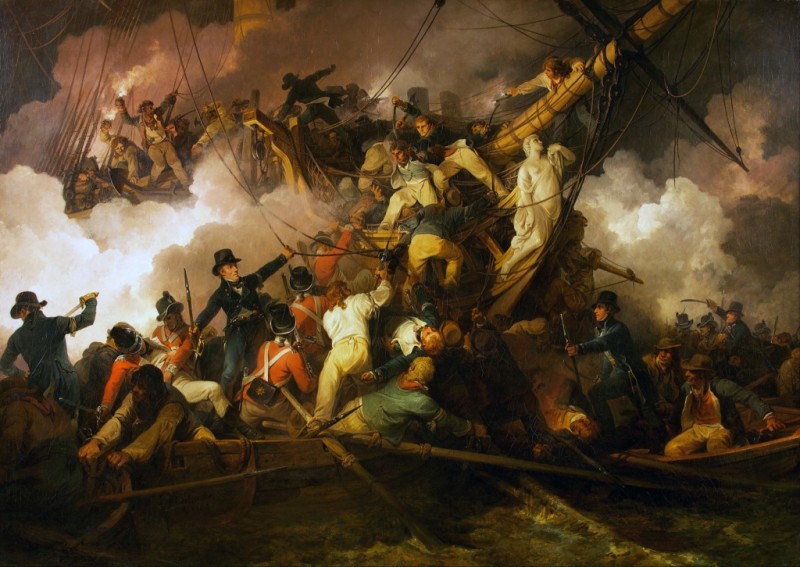 Philip James de Loutherbourg | The Cutting-Out of the French Corvette 'La Chevrette', 1802 The Cutting-Out of the French Corvette 'La Chevrette', 1802 | Philip James de Loutherbourg