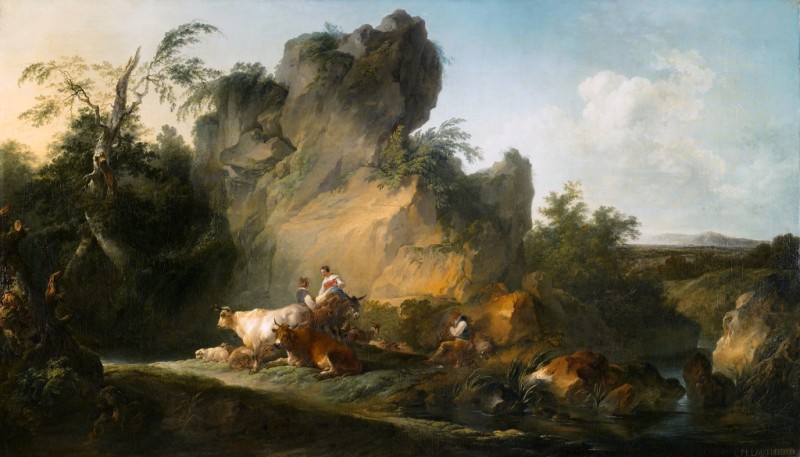 Landscape with Figures, 1763 | Philip James de Loutherbourg