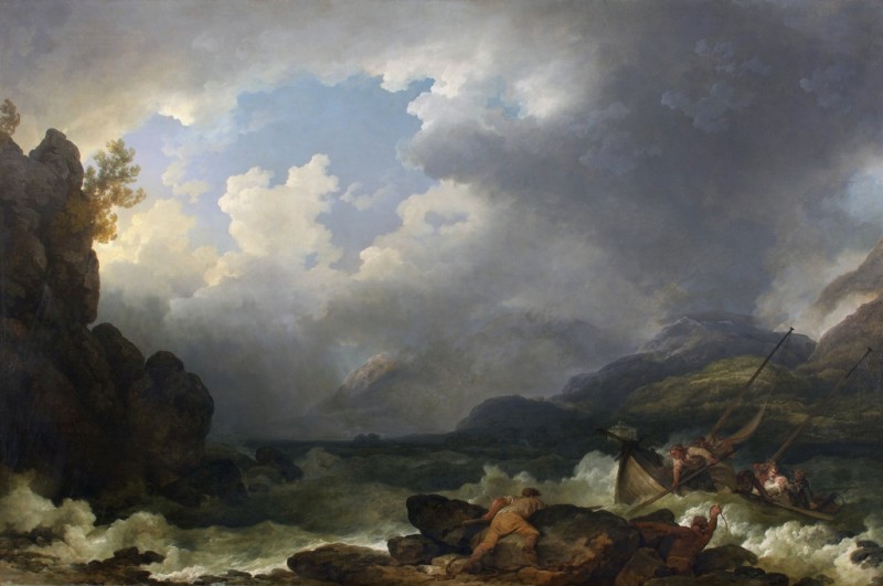 Philip James de Loutherbourg | Belle Isle, Windermere, in a Storm, 1785 Belle Isle, Windermere, in a Storm, 1785 | Philip James de Loutherbourg