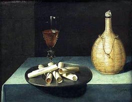 The Dessert of Wafers, c.1630/35 von Lubin Baugin | Gemälde-Reproduktion