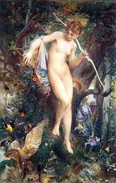 Diana, 1878 by Luc Olivier Merson | Painting Reproduction