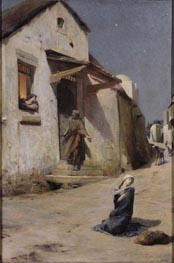 The Arrival at Bethlehem, 1897 von Luc Olivier Merson | Gemälde-Reproduktion