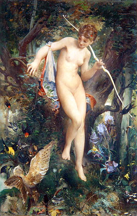 Diana, 1878 | Luc Olivier Merson | Gemälde Reproduktion