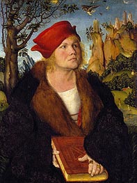 Porträt des Dr. Johannes Cuspinian, c.1502/03 von Lucas Cranach | Gemälde-Reproduktion