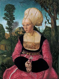 Anna Putsch, First Wife of Dr. Johannes Cuspinian, c.1502/03 von Lucas Cranach | Gemälde-Reproduktion