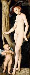 Venus and Cupid Stealing Honey, 1531 von Lucas Cranach | Gemälde-Reproduktion