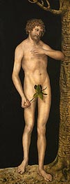 Adam, 1537 von Lucas Cranach | Gemälde-Reproduktion