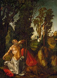 Büßender Hl. Hieronymus | Lucas Cranach | Gemälde Reproduktion
