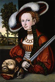 Judith with the Head of Holofernes, 1530 by Lucas Cranach | Painting Reproduction