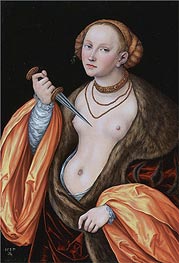 Lucretia, 1537 von Lucas Cranach | Gemälde-Reproduktion