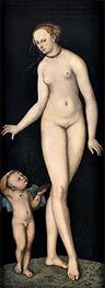 Venus and Cupid as the Honey Thief, a.1537 by Lucas Cranach | Painting Reproduction