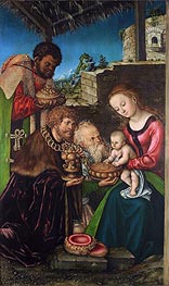 The Adoration of the Magi | Lucas Cranach | Gemälde Reproduktion