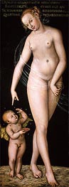 Venus with Cupid as the Honey Thief, a.1537 by Lucas Cranach | Painting Reproduction