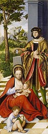 The Altarpiece of the Holy Kinship (Left Panel) | Lucas Cranach | Painting Reproduction