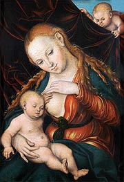 The Virgin Nursing the Child | Lucas Cranach | Gemälde Reproduktion