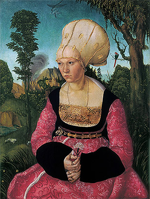 Anna Putsch, First Wife of Dr. Johannes Cuspinian, c.1502/03 | Lucas Cranach | Painting Reproduction