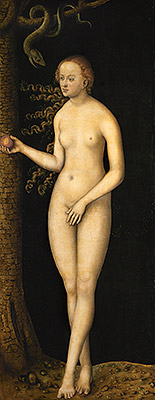 Eve, 1537 | Lucas Cranach | Painting Reproduction