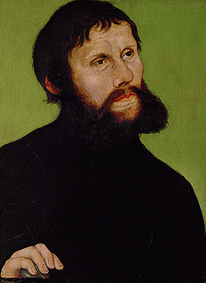 Martin Luther as Junker Joerg | Lucas Cranach | Painting Reproduction
