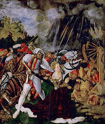 The Martyrdom of St Catherine, c.1504/05 by Lucas Cranach | Painting Reproduction