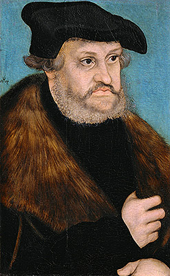 Portrait of Frederick the Wise, Elector of ... | Lucas Cranach | Painting Reproduction