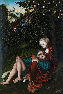 Samson and Delilah, undated | Lucas Cranach | Painting Reproduction