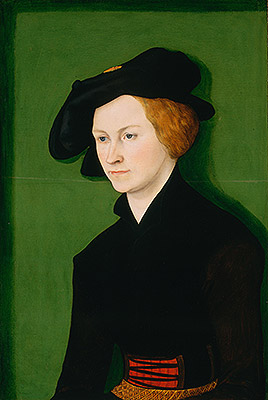 Portrait of a Woman, 1522 by Lucas Cranach | Painting Reproduction