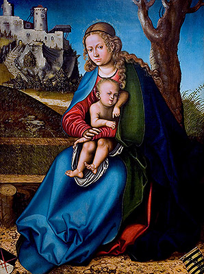 Virgin and Child, c.151314 | Lucas Cranach | Gemälde Reproduktion