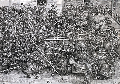 A Tournament Scene | Lucas Cranach | Painting Reproduction