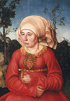 Frau von Dr. Johann Reuss | Lucas Cranach | Gemälde Reproduktion