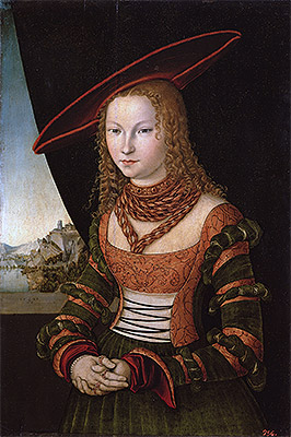 Porträt einer Frau | Lucas Cranach | Gemälde Reproduktion