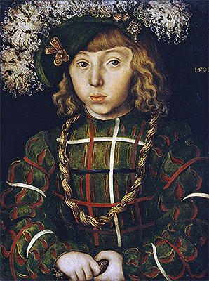 Portrait of Johann Friedrich the Magnanimous, 1509 by Lucas Cranach | Painting Reproduction