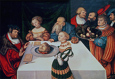 Das Fest des Herodes | Lucas Cranach | Gemälde Reproduktion