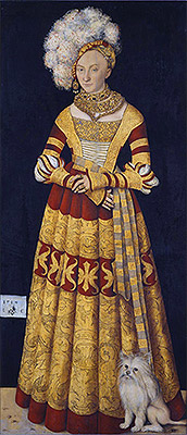 Herzogin Katharina von Mecklenburg | Lucas Cranach | Gemälde Reproduktion