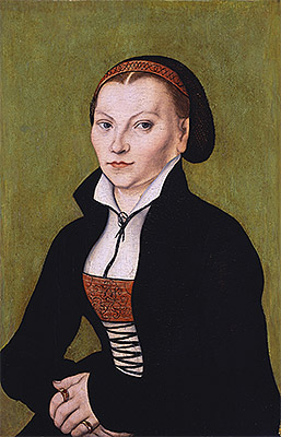 Portait of Katharina von Bora | Lucas Cranach | Painting Reproduction