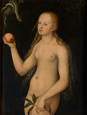Eve, undated | Lucas Cranach | Painting Reproduction