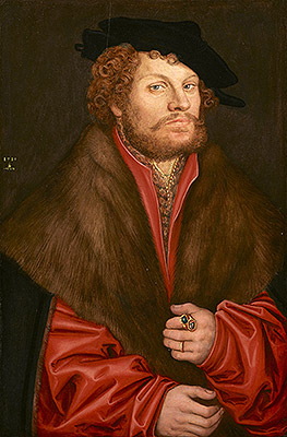 Portrait of Moritz Buchner, 1518 by Lucas Cranach | Painting Reproduction