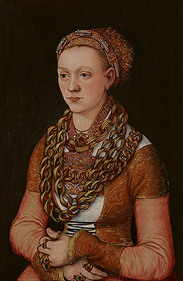 Portrait of Anna Buchner, c.1518/20 | Lucas Cranach | Gemälde Reproduktion