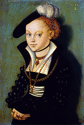 Christiane Eulenau, 1534 | Lucas Cranach | Painting Reproduction