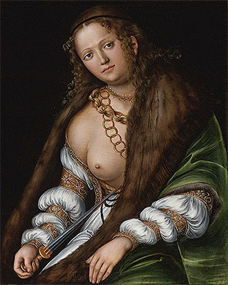 Lucretia, n.d. by Lucas Cranach | Painting Reproduction