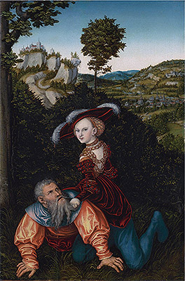Phyllis and Aristotle, 1530 | Lucas Cranach | Painting Reproduction